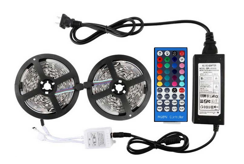 Light LED pásek 12V SMD 5050 60LED/m, IP20, 12W/m, RGB + bílá teplá 10m komplet