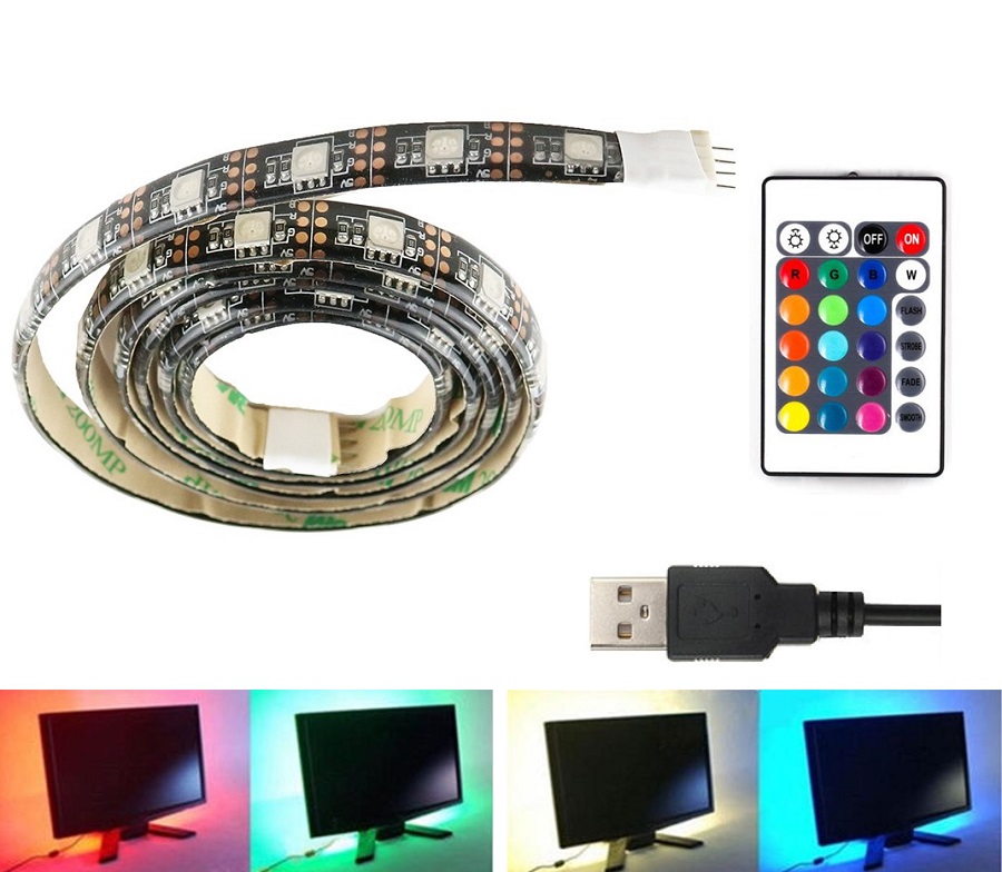 Light LED pásek do USB SMD5050 60LED/2m IP20 RGB, 2metry