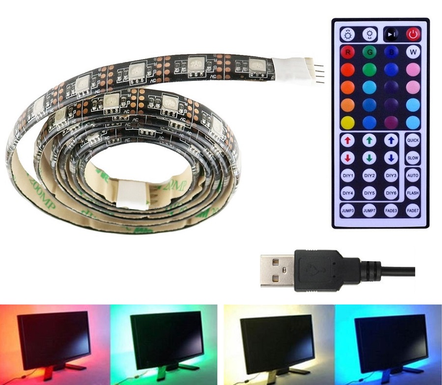 Light LED pásek do USB SMD5050 60LED/2m IP20 RGB, 2m 44-DO