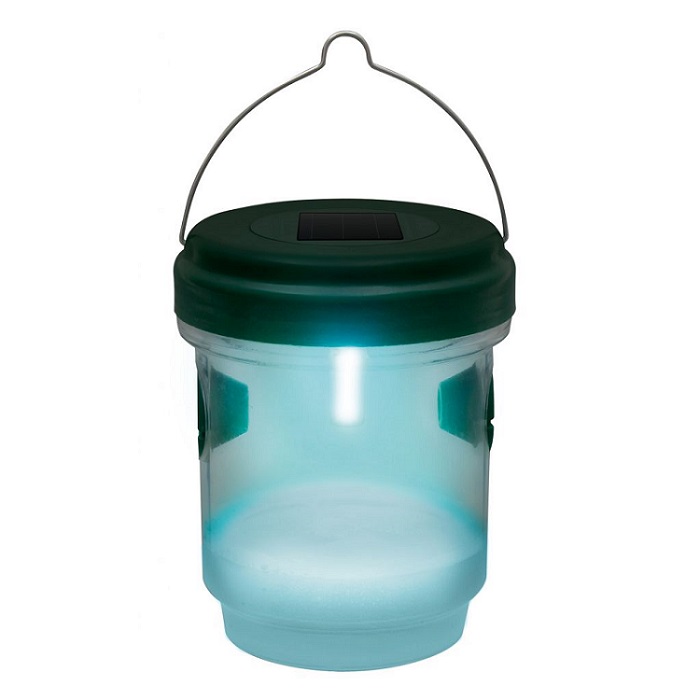 Solární hubič hmyzu s LED světlem