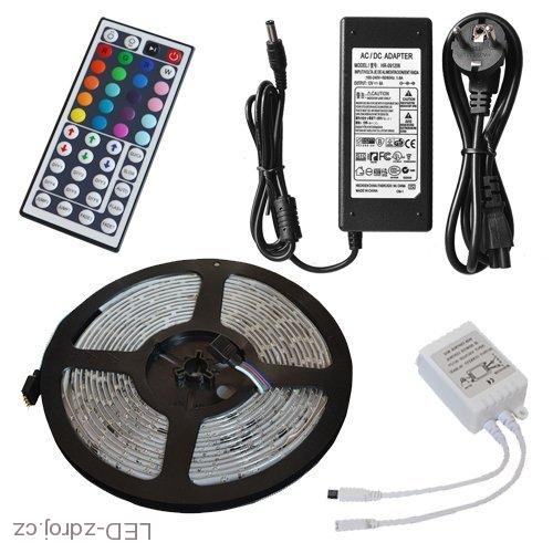 Light LED pásek 5050 60LED/m IP65 14,4W/m RGB, 4m, komplet