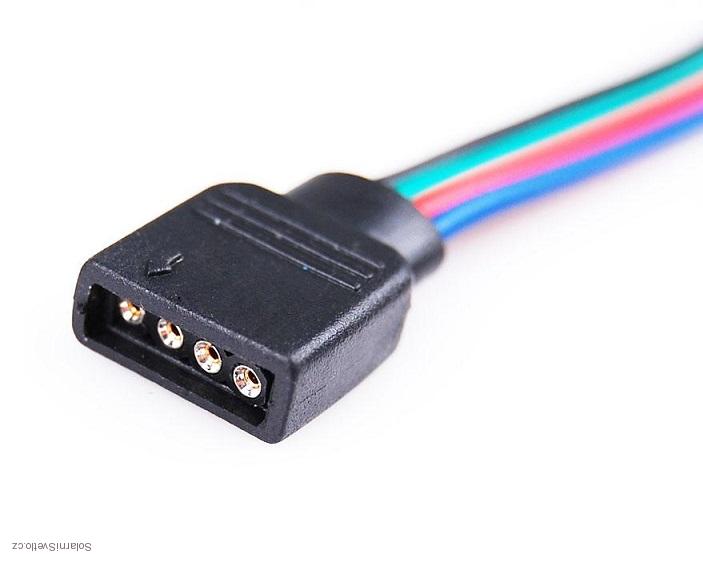 Propojovací konektor k LED páskům RGB, SMD5050 a SMD3528 nepájivý