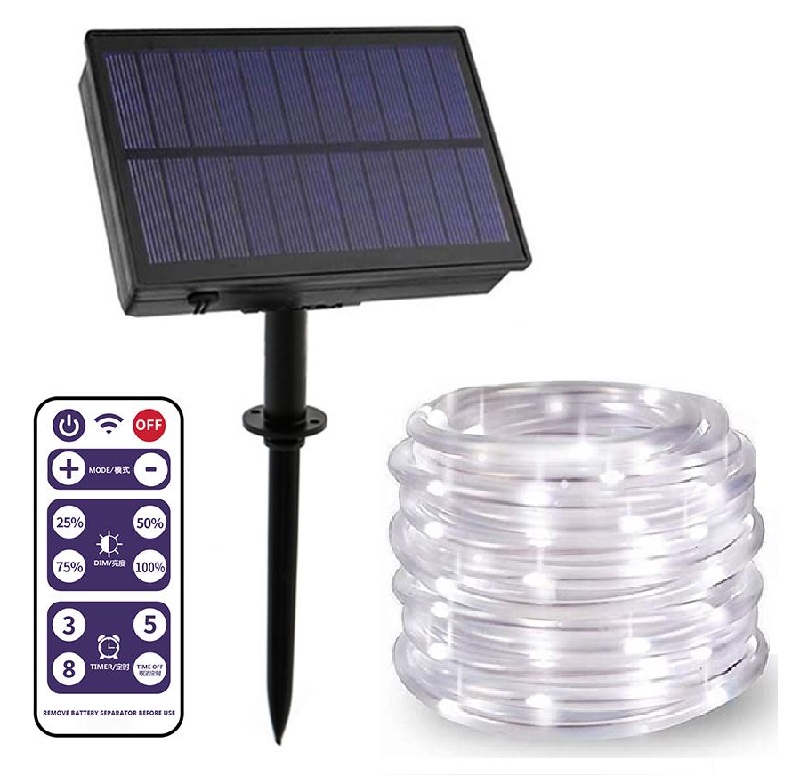 SOLAR 221/20 Solární osvětlovací hadice čistá bílá, 200LED/20M dálkový ovladač