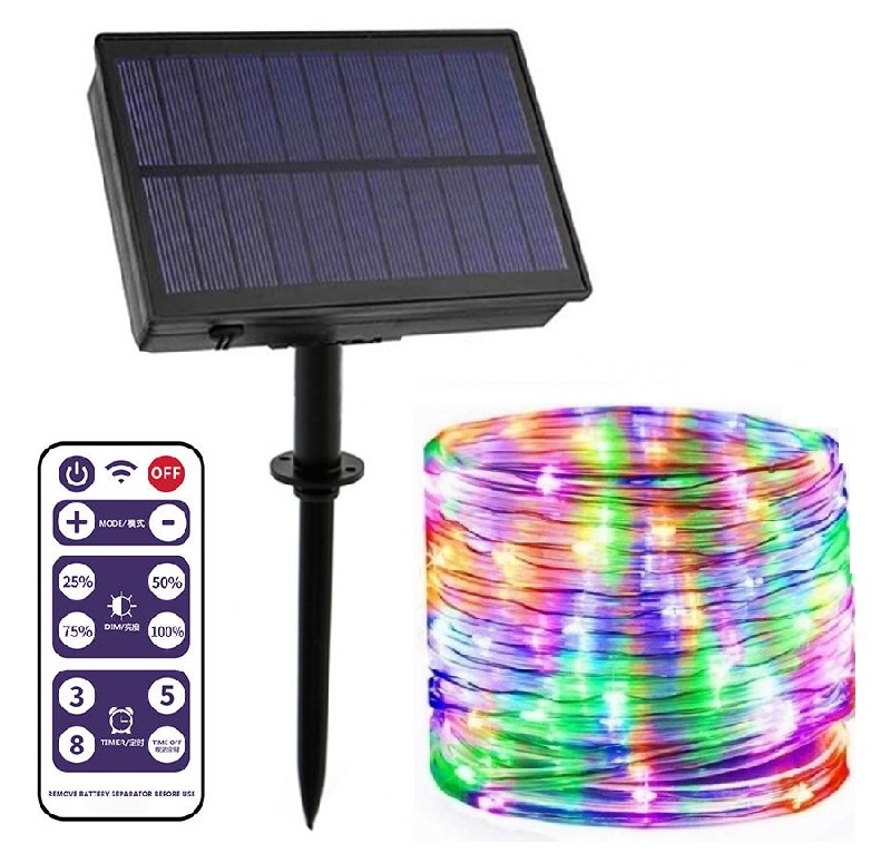 SOLAR 220/20 Solární osvětlovací hadice RGB, 200LED/20M dálkový ovladač