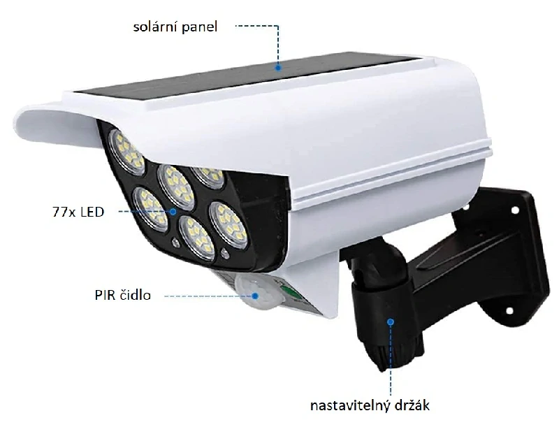 Solární světlo atrapa kamery 2177/P