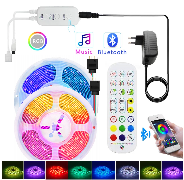 Light S5105/B LED pásek RGB 10 metrů Bluetooth Music
