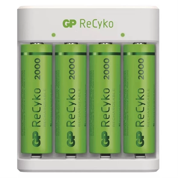 Nabíječka baterií GP Eco E411 + 4xAA ReCyko 2000