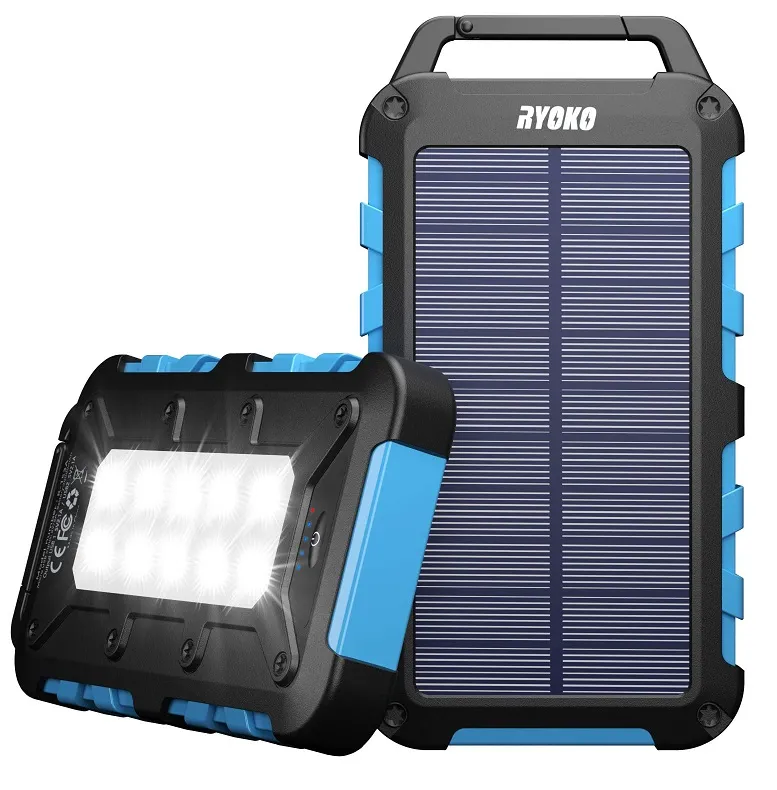 SolarPower N2-202 Solární nabíječka 20.000 mAh modrá, 10x LED