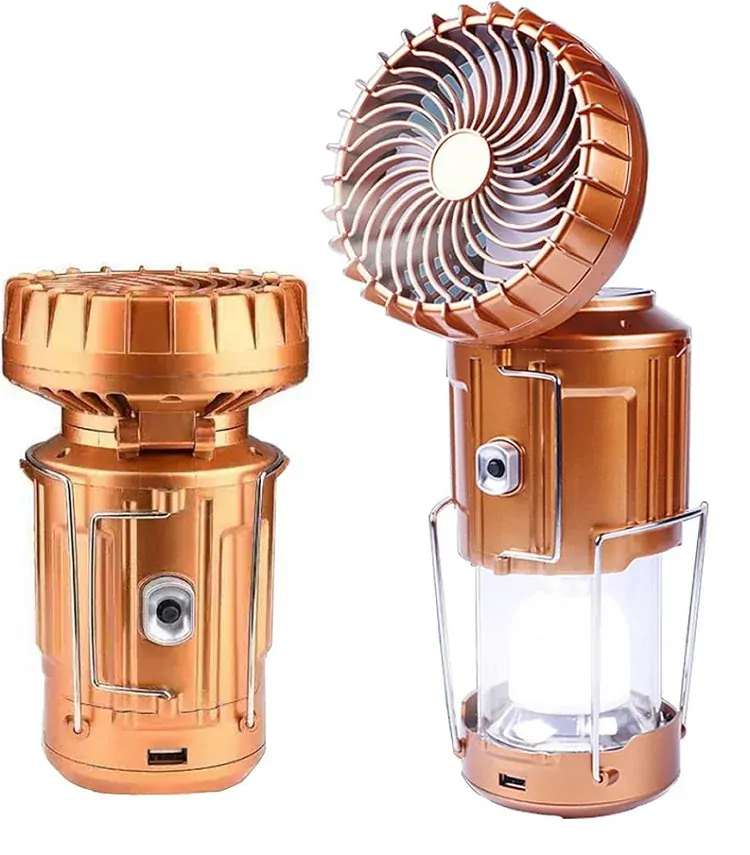 AB-45/G Solární osvětlení přenosné USB ventilátor