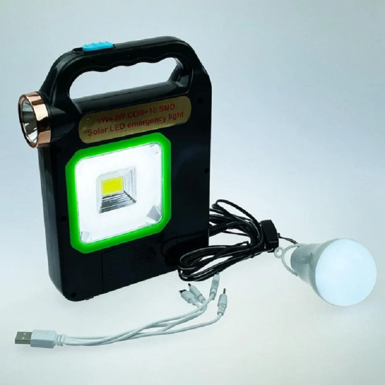 Solární nabíječka, LED světlo, Powerbanka