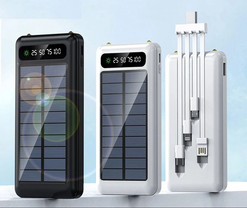 SolarPower N2-200 Solární nabíječka 20.000 mAh černá, 2x LED