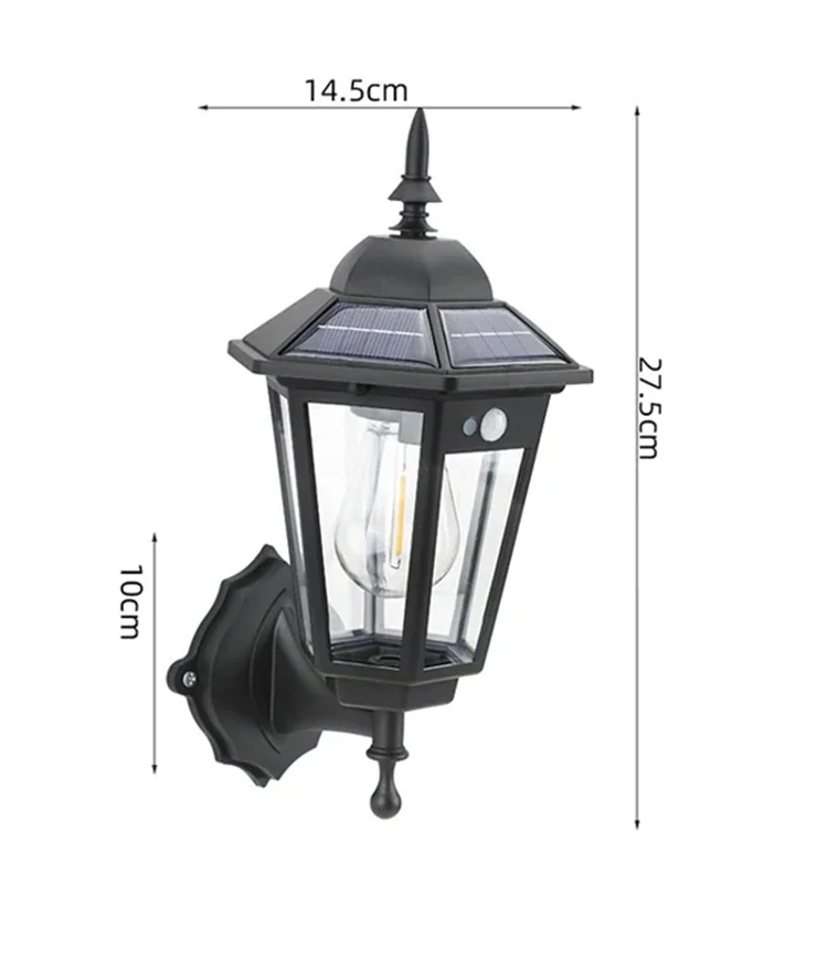 Solar COB11 Zahradní lampa s pohybovým čidlem teplá bílá