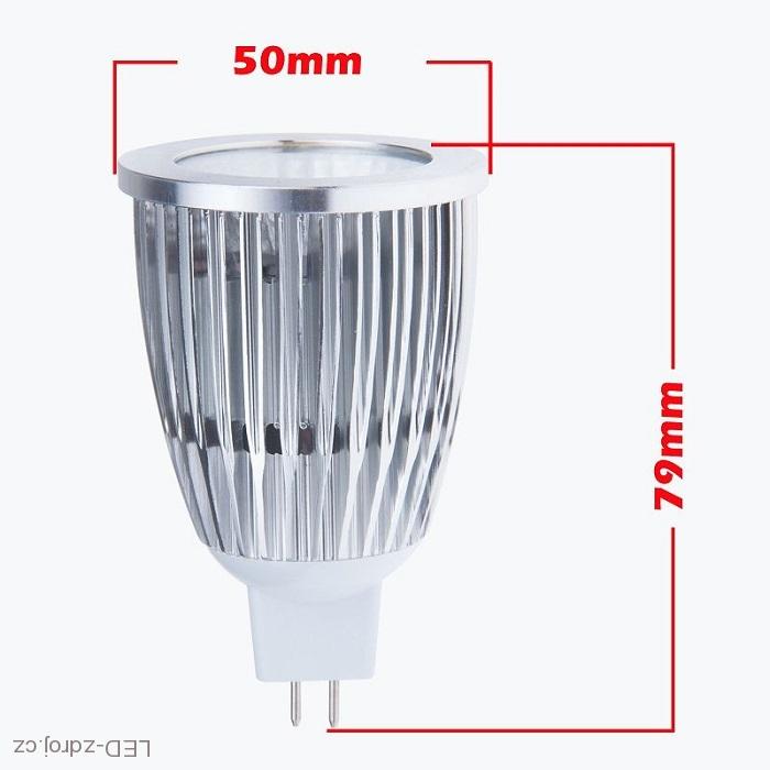LED žárovka MR16 COB 8W teplá bílá