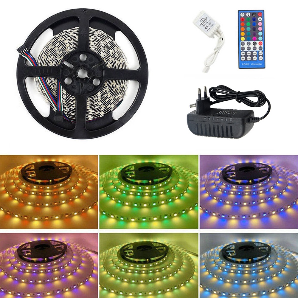 Light LED pásek 12V SMD 5050 60LED/m, IP20, 12W/m, RGB+WW 2m komplet
