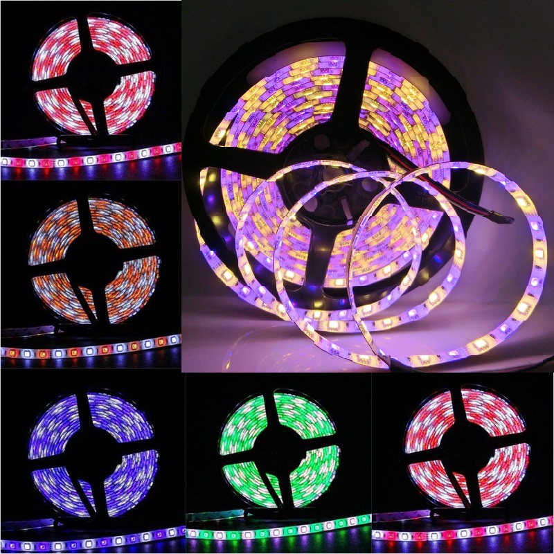 Light LED pásek 12V SMD 5050 60LED/m, IP20, 12W/m, RGB + bílá teplá 5 metrů