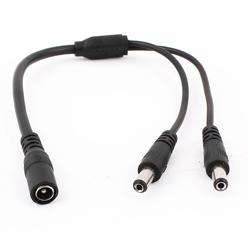 Kabel rozbočovací, 2x vidlice, zásuvka