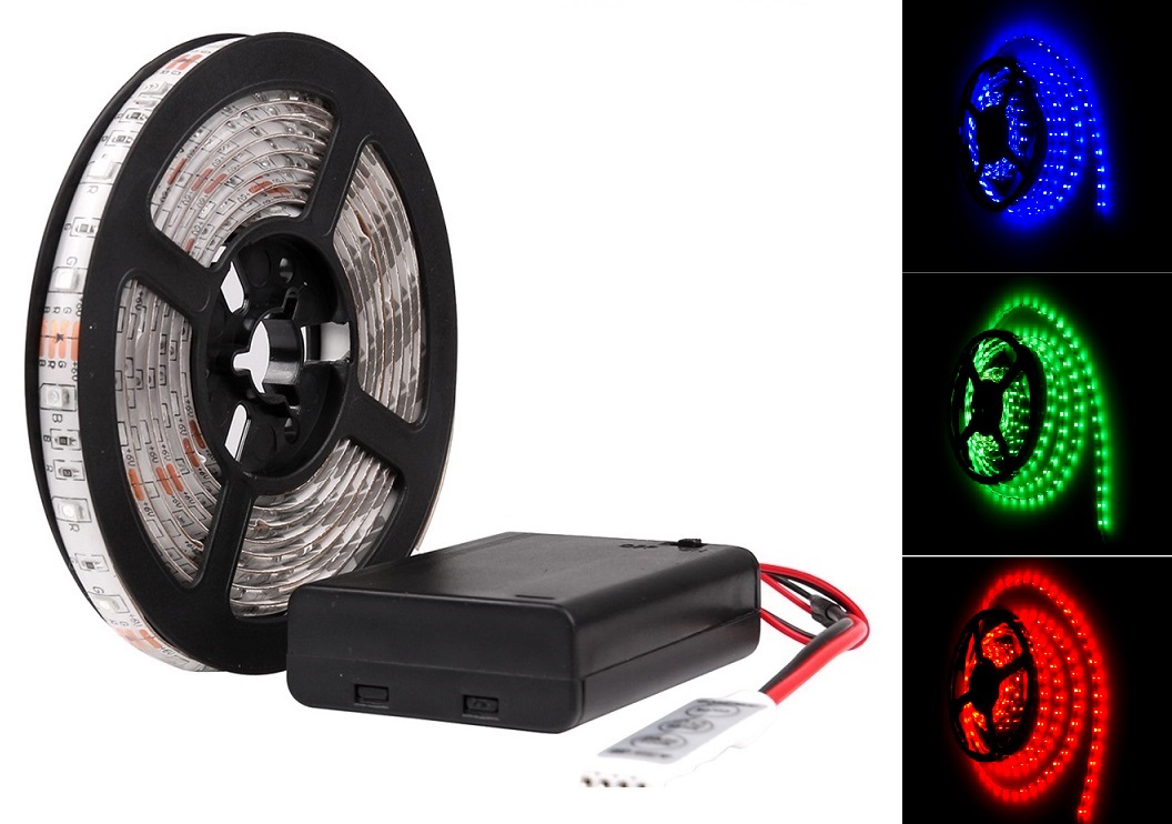Light B3505 LED pásek na baterii RGB 0,5 metru