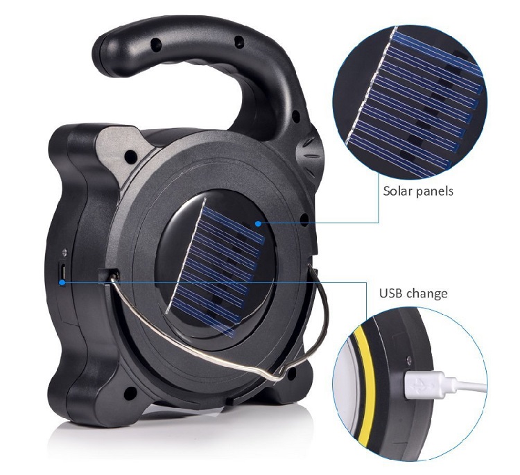 Solární světlo LED COB výstražné