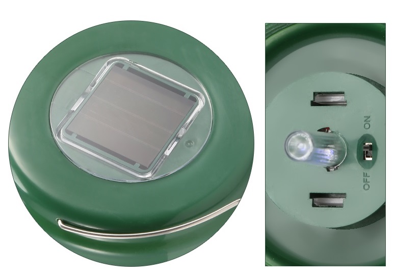 Solární hubič hmyzu s LED světlem