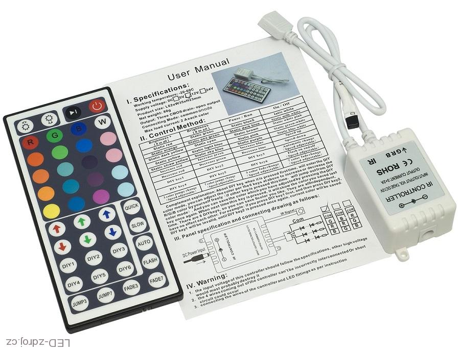 Light LED pásek 5050 60LED/m IP65 14,4W/m RGB, 3m, komplet