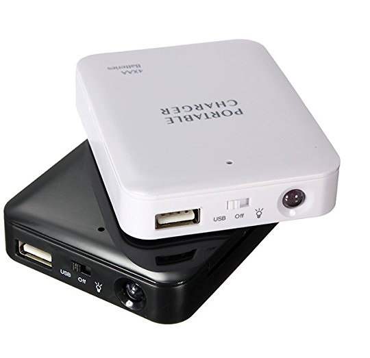 USB bateriový box, černý