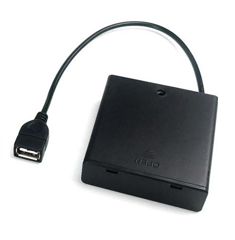 USB bateriový box AA