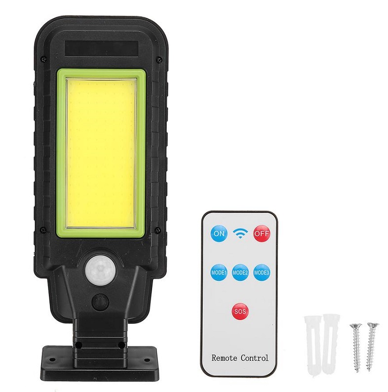 Solar COB128 Zahradní lampa s pohybovým čidlem LED COB