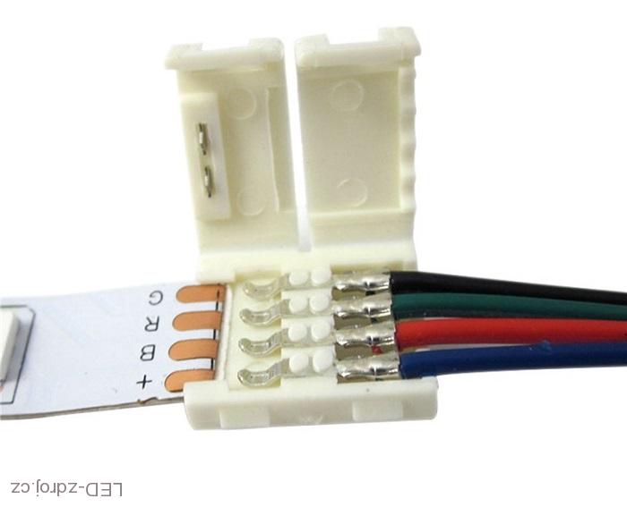 Konektor k LED páskům RGB SMD 5050 nepájivý