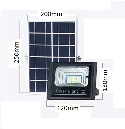Solární reflektor 10W s dálkovým ovladačem