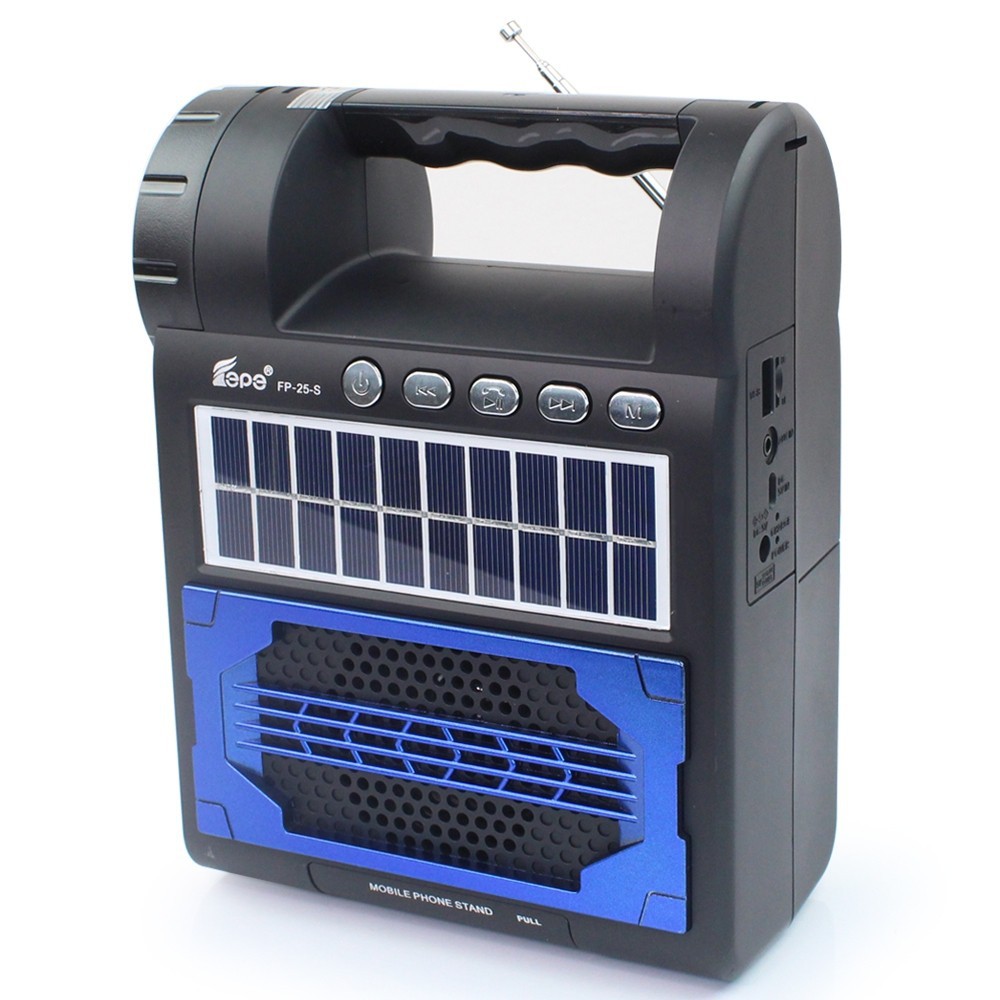BB5V/1,5W, Multifunkční solární nabíječka, LED osvětlení, rádio, Bluetooth