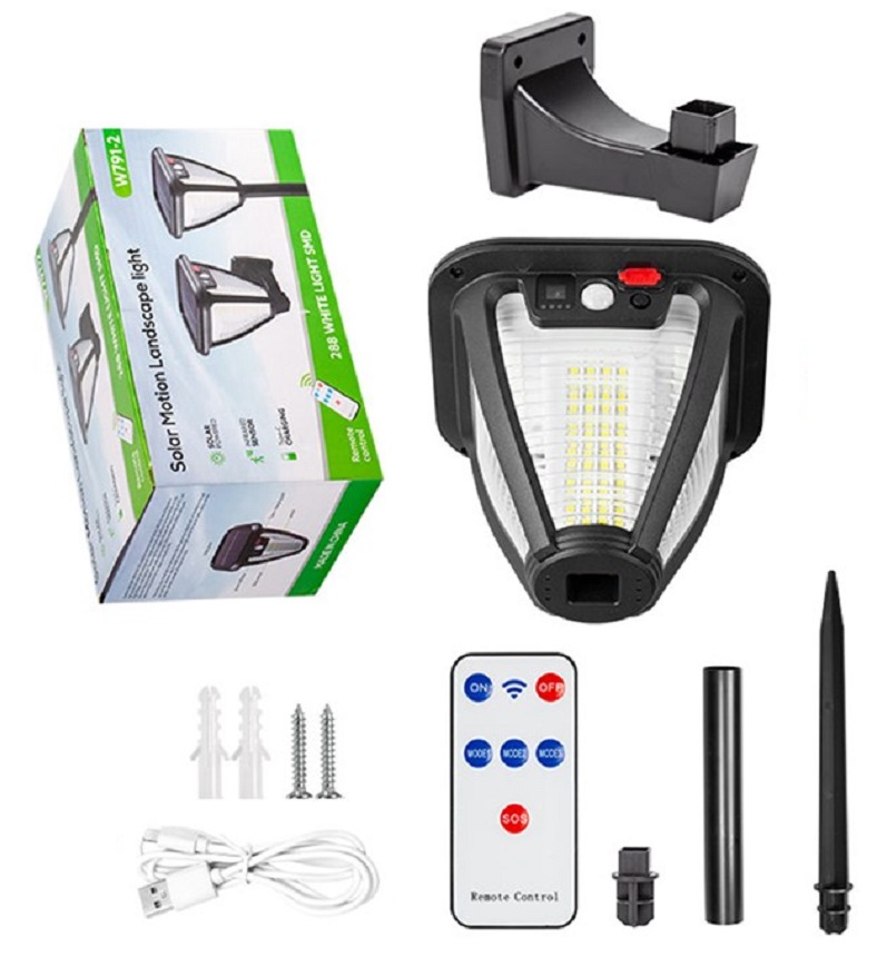 Solar S288 Zahradní lampa s pohybovým čidlem 288x LED