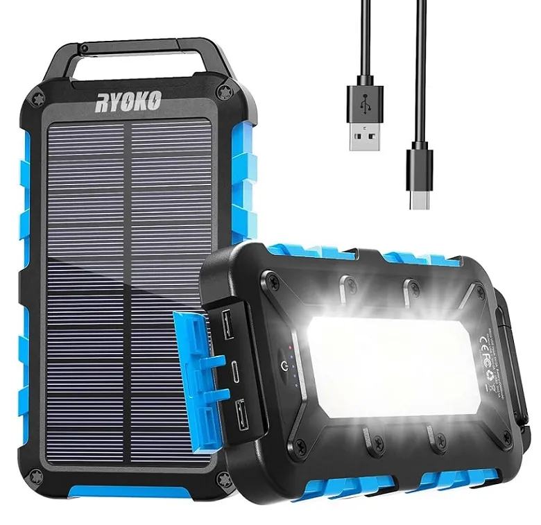 SolarPower N2-202 Solární nabíječka 20.000 mAh modrá, 10x LED