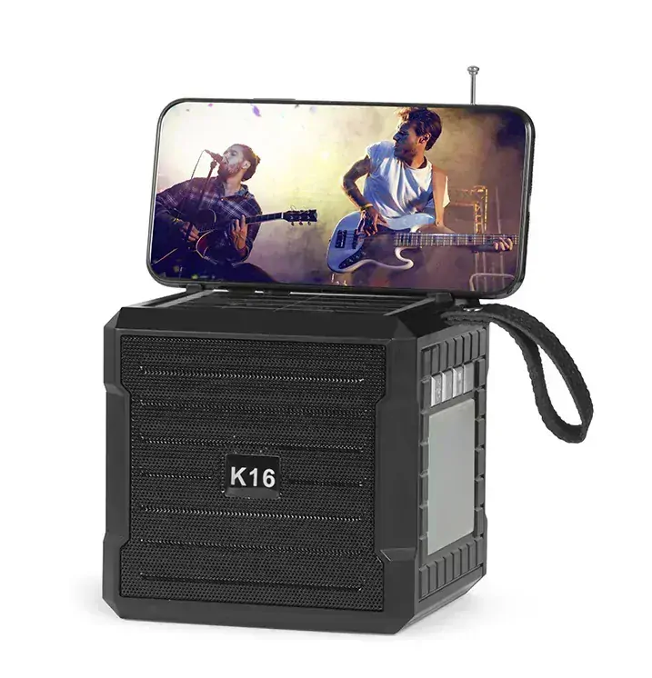 SR-16 Solární Bluetooth reproduktor rádio LED světlo