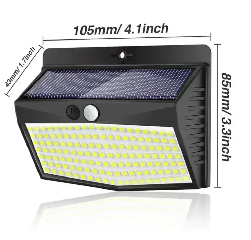 Solar S/136 Solární nástěnné světlo 136 LED set 6 kusů
