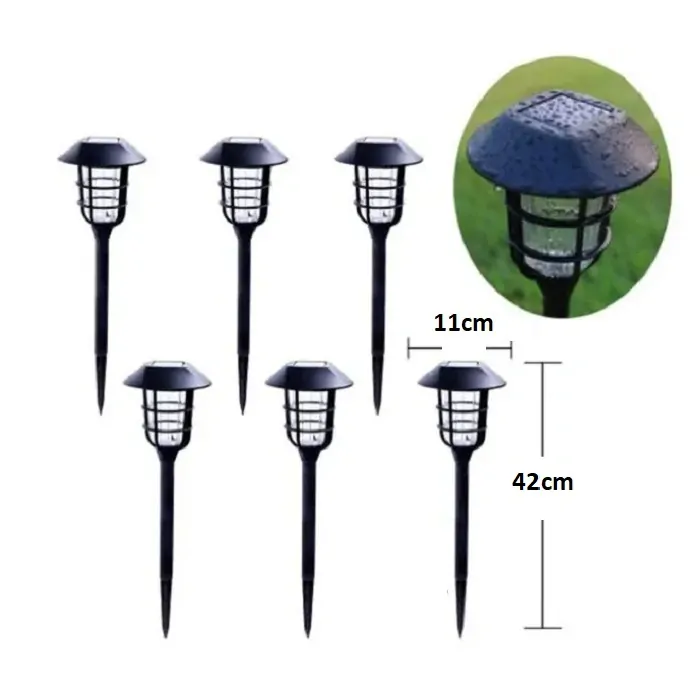 SOLAR S01/6 Solární zahradní svítidlo set 6 kusů