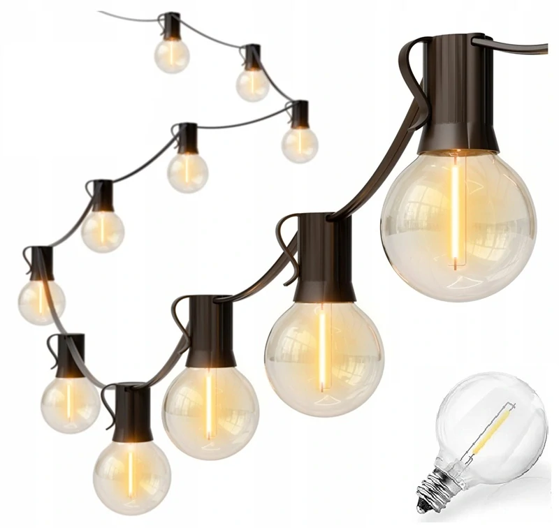 SOLAR R24/15 Solární světelný řetěz teplá bílá, 24LED/15Metrů