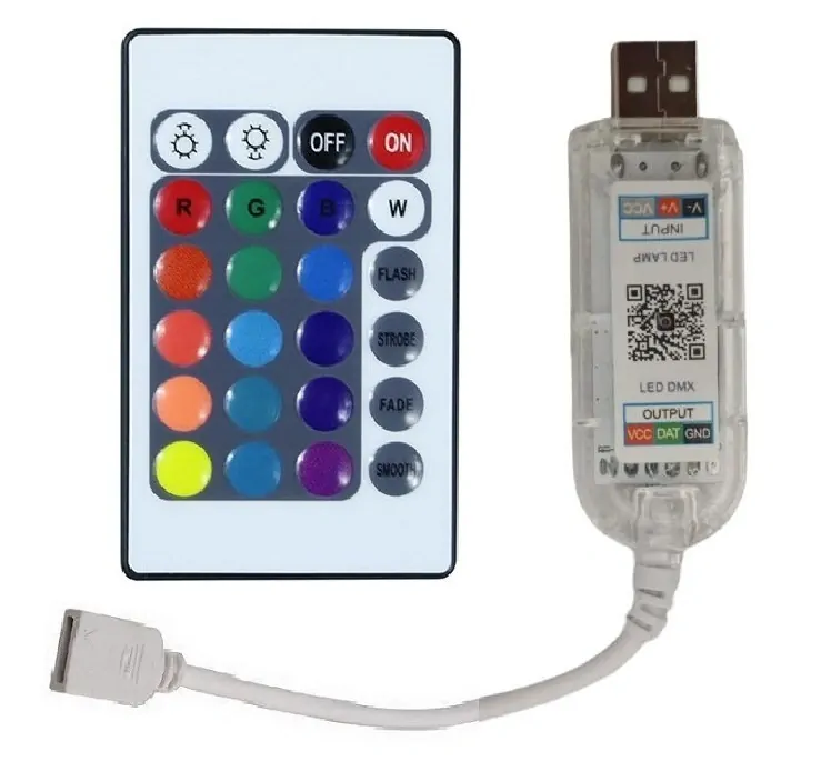 Light USB5522B/24 LED pásek USB RGB, 2metry Bluetooth + dálkový ovladač