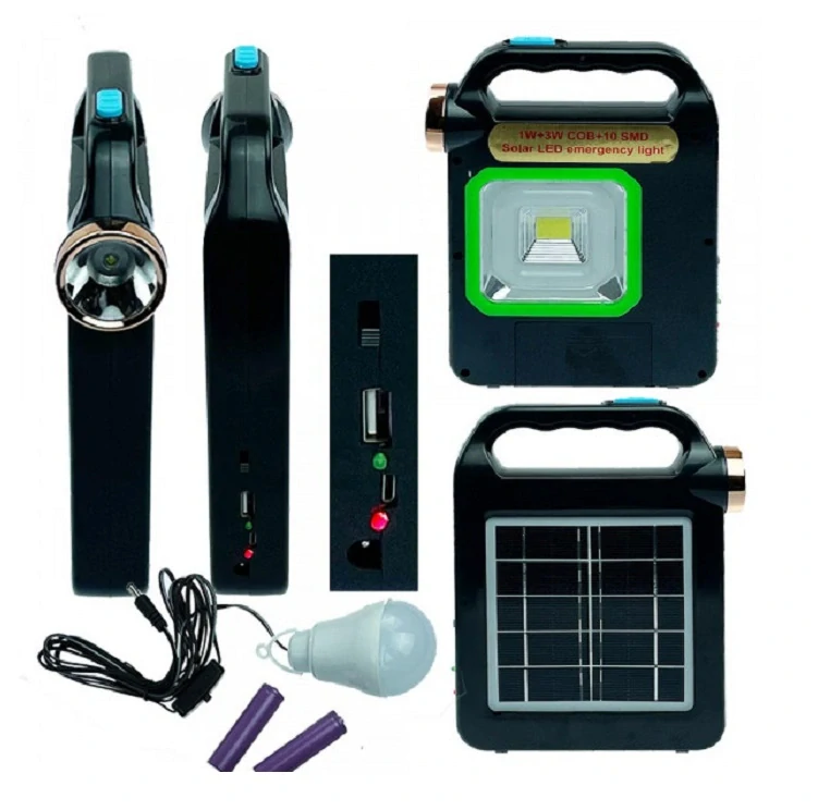 Solární nabíječka, LED světlo, Powerbanka