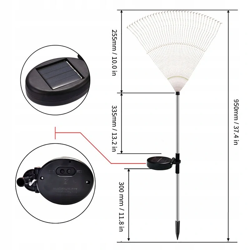 SOLAR H122 Solární řetěz 120LED teplá bílá set 2 kusy