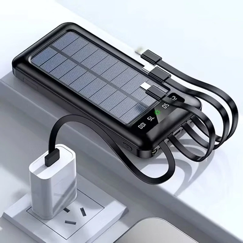 SolarPower N2-200 Solární nabíječka 20.000 mAh černá, 2x LED