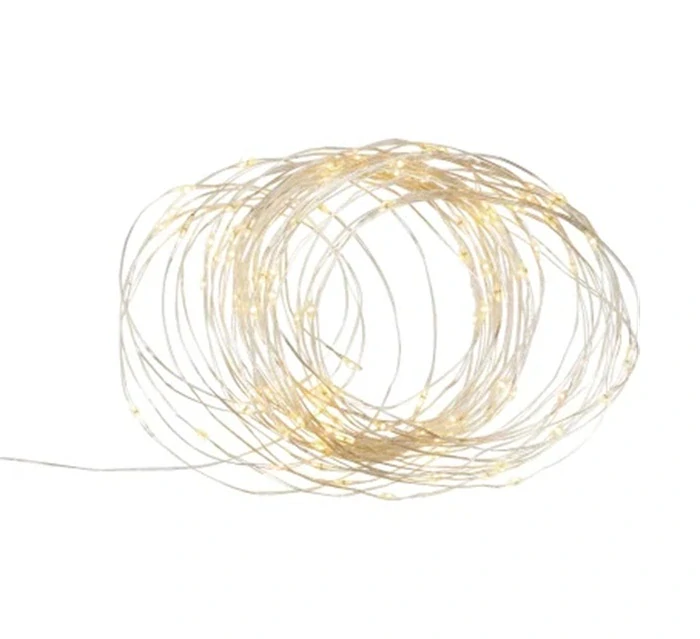 SOLAR D152 Solární svítící flexibilní drát teplá bílá, 150x LED 15 metrů