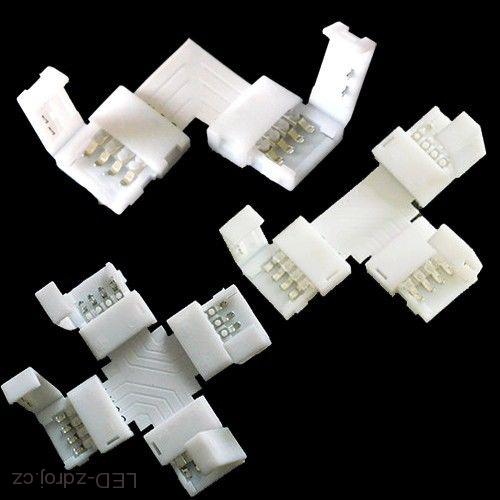 Spojka LED pásku T, RGB - 10 mm