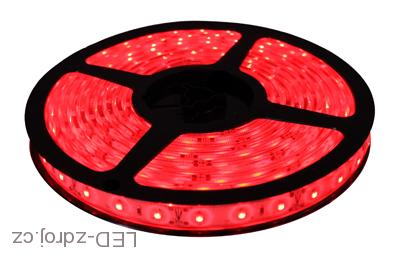 Light LED pásek 5050 60LED/m IP65 14.4W/m červená, 2,5 metru, komplet