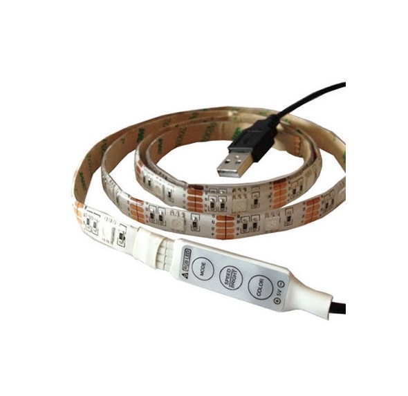 Light LED pásek do USB SMD3528 120LED/2m IP20 RGB, 2m, 3keys