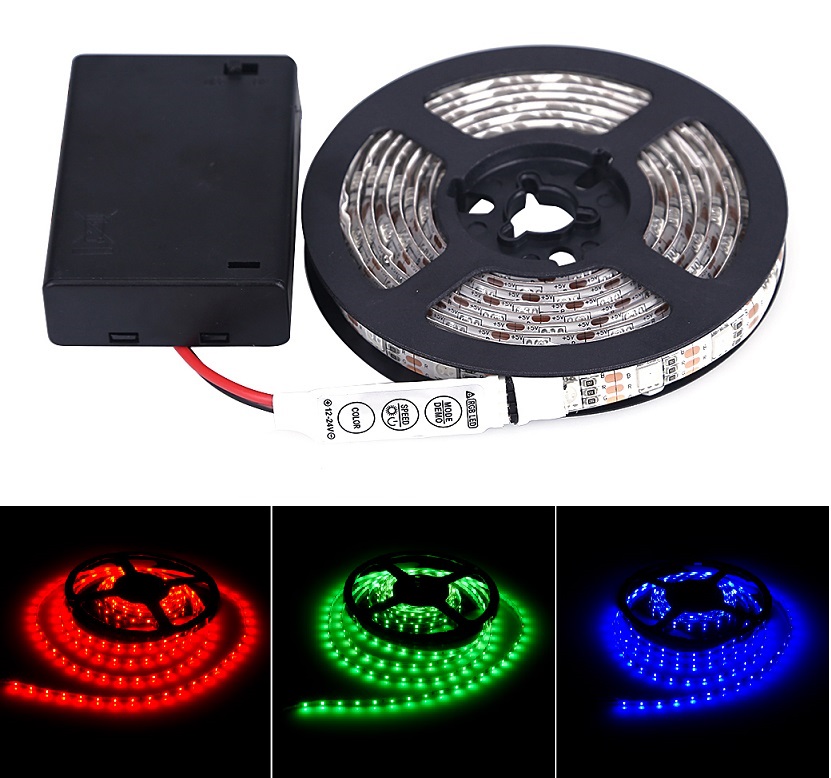 Light B3505 LED pásek na baterii RGB 0,5 metru
