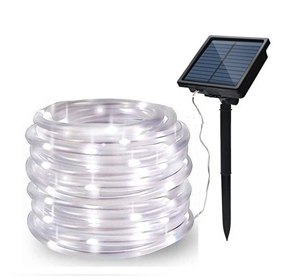 SOLAR 101/10 Solární osvětlovací hadice čistá bílá, 100LED/12 Metrů