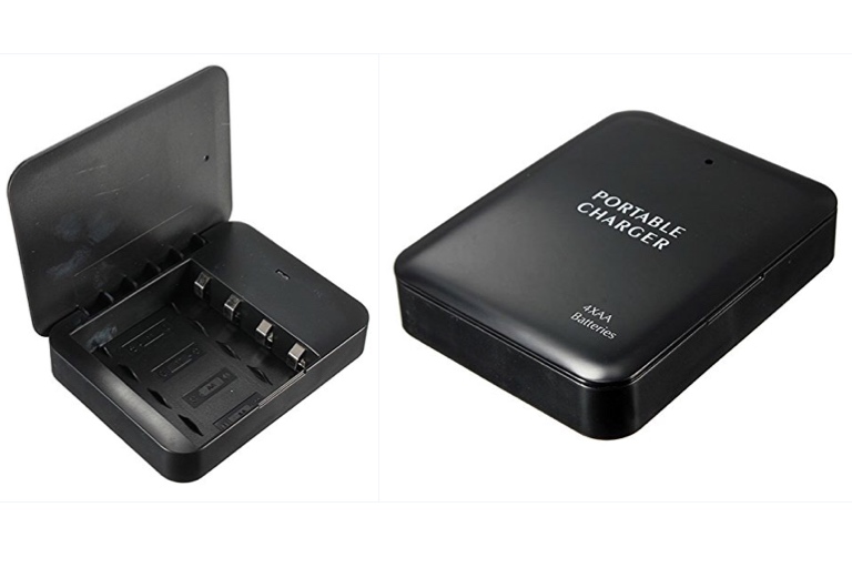 USB bateriový box, černý
