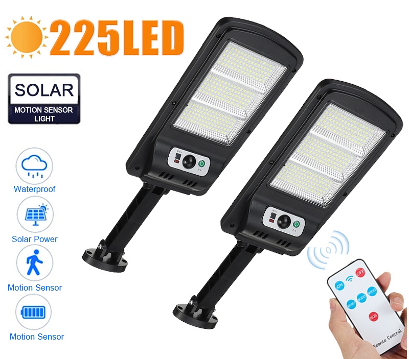 Solar 225 Zahradní lampa s pohybovým čidlem 150x LED