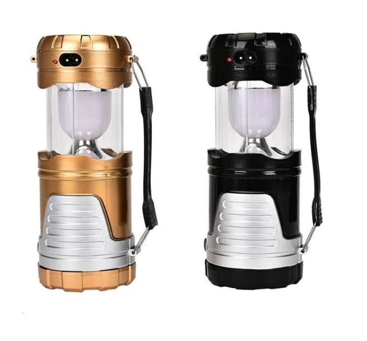 Solární přenosné osvětlení s USB hnědá