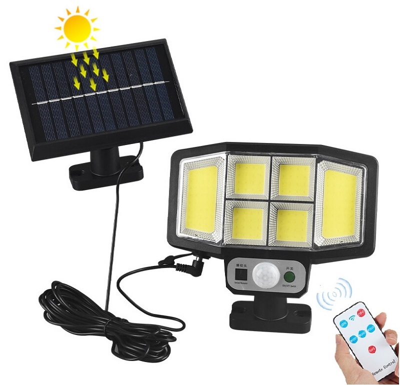 Solar 146 Zahradní světlo s pohybovým čidlem 146 LED